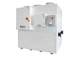 P series chillers, Koolant Koolers Pressurized chillers, pressurized modular chillers, pressurized closed loop chiller systems, dual refrigeration, redundancy, oxygen-free system