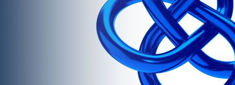 The blue logo knot in 3D design from Glen Dimplex 
