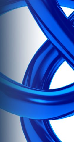 The blue logo knot in 3D design from Glen Dimplex   Der blaue Logo Knoten in 3D-Design von Glen Dimplex 