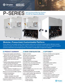 P series chillers, Koolant Koolers Pressurized chillers, pressurized modular chillers, pressurized closed loop chiller systems, dual refrigeration, redundancy, oxygen-free system