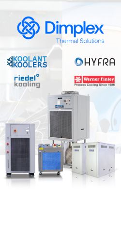 dimplex thermal solutions logos, chiller companies, industrial chiller, koolant koolers, hyfra, riedel cooling, riedel kooling, werner finley